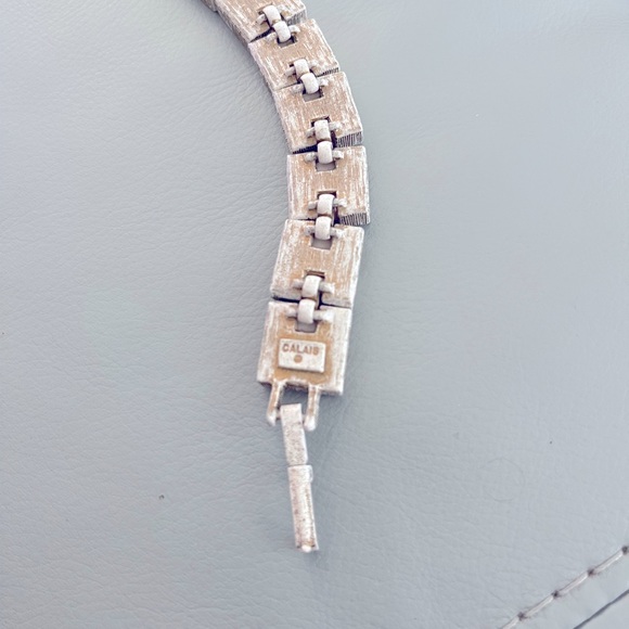 Vintage Pink & Purple Tile Look Calais Bracelet - Picture 3 of 3